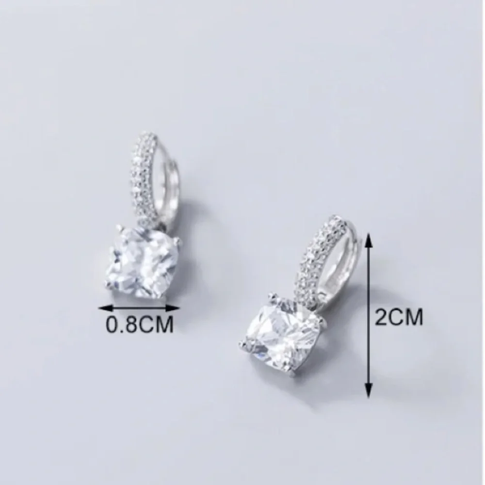 🌟 Platinum Plated Hoop Earrings - Picture 3 of 5